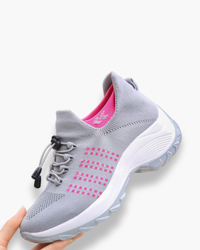 Damen Bequeme Sportliche Sneaker | Komfortabel – Grau