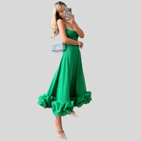 Greta | Elegantes Twirl-Kleid mit luftigem Komfort – Grün