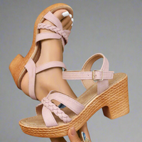Brunhilde | Modische Sandalen mit Orthopädie-Komfort – Rosa