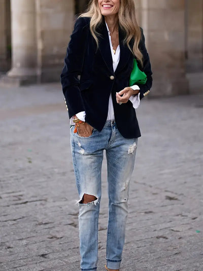Blazer für Damen - Elegante Leinen-Sommerjacke