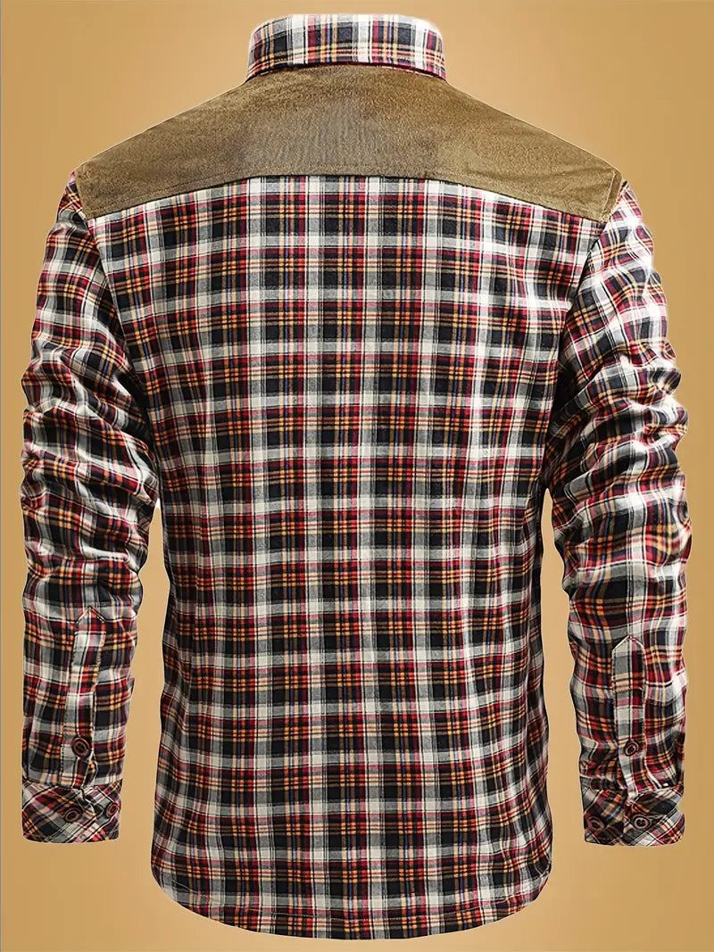 Keysonia | Kariertes Spleißdesign für warme Winterkleidung