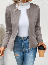 EDELMIRA - JACKE MIT REISSVERSCHLUSS – Grau