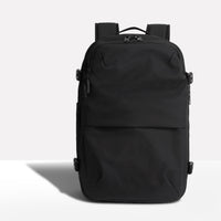 Herren Rucksack Mit Reißverschluss | Gepolsterte Träger – Schwarz