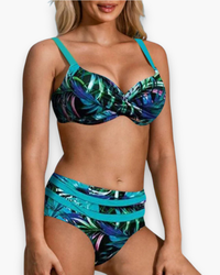Damen Hochtaillierter Bikini | Stilvoll und Bequem – Blau