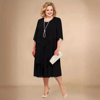 Blaire | Asymmetrisch Kleid – Schwarz