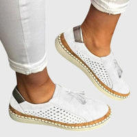 Lea | stilvolle slip-ons damen outfit – Weiß