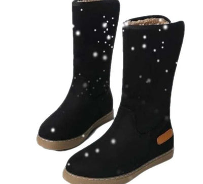Jacinhe | Winterstiefel mit Warmem Innenfutter und Flachem Absatz für Damen
