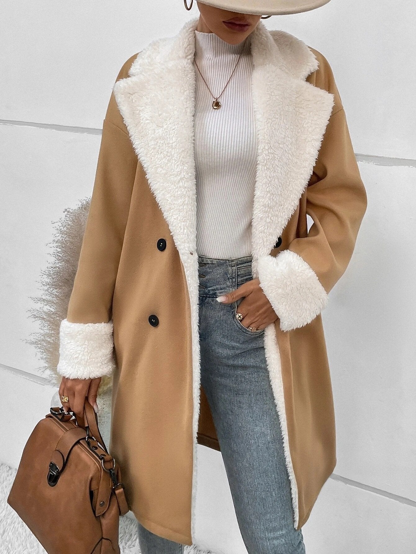 Lunah | Eleganter Damen-Wollmantel, lang, warm und leger