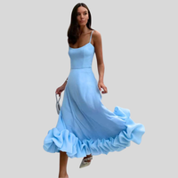 Greta | Elegantes Twirl-Kleid mit luftigem Komfort – Blau