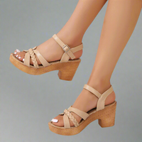 Brunhilde | Modische Sandalen mit Orthopädie-Komfort – Camel