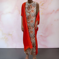 Mel™ | Elegantes Kleid mit Weste – Rot