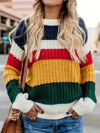 Cliena | Entspannter Pullover in lockerer Passform für lässige Damenmode – Farbe mischen