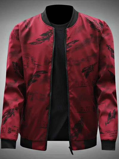 Outy | Outdoor-taugliche Jacke mit Federgrafik