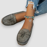 Isa | Loafer mit Quastendetail – Grau