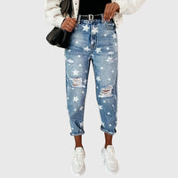 Elena | Komfortable Hose Damen modern getragen – Blau
