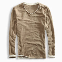 Frederick | Premium Langarmshirt – Braun