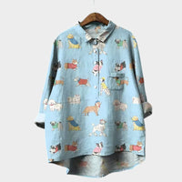 Hannelore | Oversize-Bluse mit fröhlichem Komfort – Muster 6
