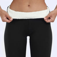 Yieseth | Erhöhte Komfort-Leggings aus dickem Samt – Schwarz