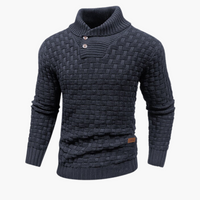 Gustav | Gemütlicher Strickpullover – Dunkelgrau