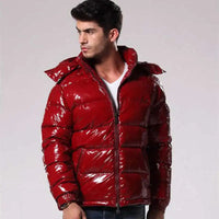 Ushir | Warme Herren-Pufferjacke für den Winter – Rot
