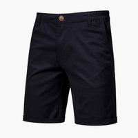 Herren Baumwollshorts mit Gummibund und Seitentaschen – Schwarz