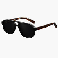 Damen Sonnenbrille mit Pilotenform und Antiblau-Lichtgläsern – Schwarzer Tee