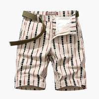 Herren Shorts aus Polyester mit Taschen für Sommer Outdoor – Khaki