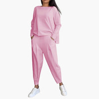 Stilvolles und gemütliches Zweiteiler-Set für Damen – Rosa