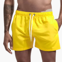 Schnelltrocknende Badehose - für Herren mit sportlichem Look – Gelb