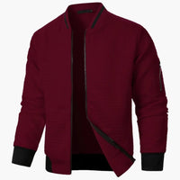 Michael | Premium Herrenjacke – Weinrot