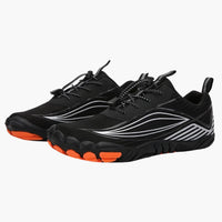 Unisex Flache Barfuß schuhe mit Fünf-Zehen-Design und rutschfester Sohle – Schwarz 1