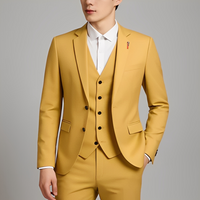 Juliane - Eleganter dreiteiliger Herrenanzug – Gelb
