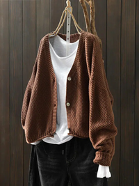 Cora | Strickjacke – Karamell