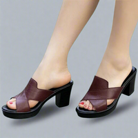 Zibrunta | Orthopädische Komfort-Sandalen für schmerzfreies Gehen – Weinrot