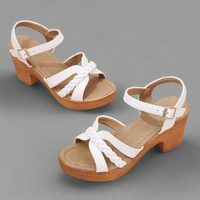 Zephira | Modische Gladiator-Sandalen mit High Heels für den Sommer – Weiß