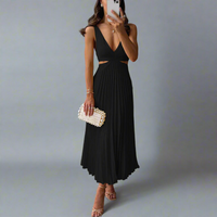 Raffaela | Premium Dreamy Maxi Dress für besondere Anlässe – Schwarz