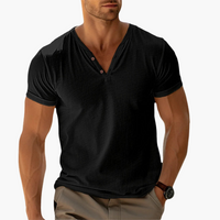 Niklas | Stilvolles Polo-T-Shirt – Schwarz