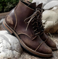 Garrick - Strapazierfähige Vintage-Stiefel – Khaki