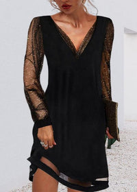 Amélie - Elegantes Kleid – Schwarz