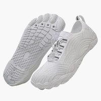 Unisex Outdoor Barfuß schuhe mit elastischem Verschluss und rutschfester Sohle – Weiß
