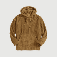 NIKLAUS - ÜBERGROSSES CORD-SWEATSHIRT – Hellbraun