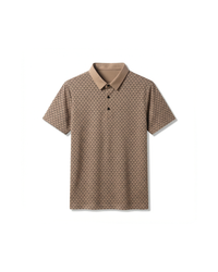 David | Diamond Polo Shirt für gehobene Herren Outfits – Khaki
