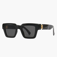 Damen Sonnenbrille mit eckigem Rahmen und UV400 Schutz – Schwarzgrau