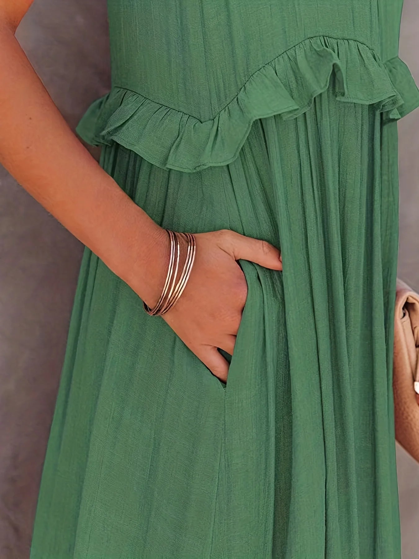 Suzy - Sommer Elegantes Rüschenkleid