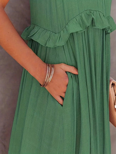 Suzy - Sommer Elegantes Rüschenkleid