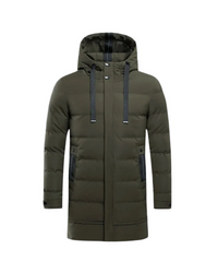 Vinzenz® | Lange Winterjacke Gianluca – Grün