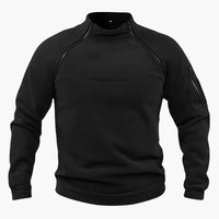 Rainer | Fleece-Pullover – Schwarz