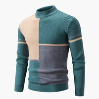 Alexander | Strickpullover – Grün / Grau