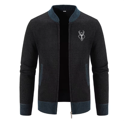 Lasenna | Stilvolle Herrenstrickjacke mit Reißverschluss