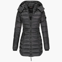 Hanna | Elegante Daunenjacke Luxus – Schwarz